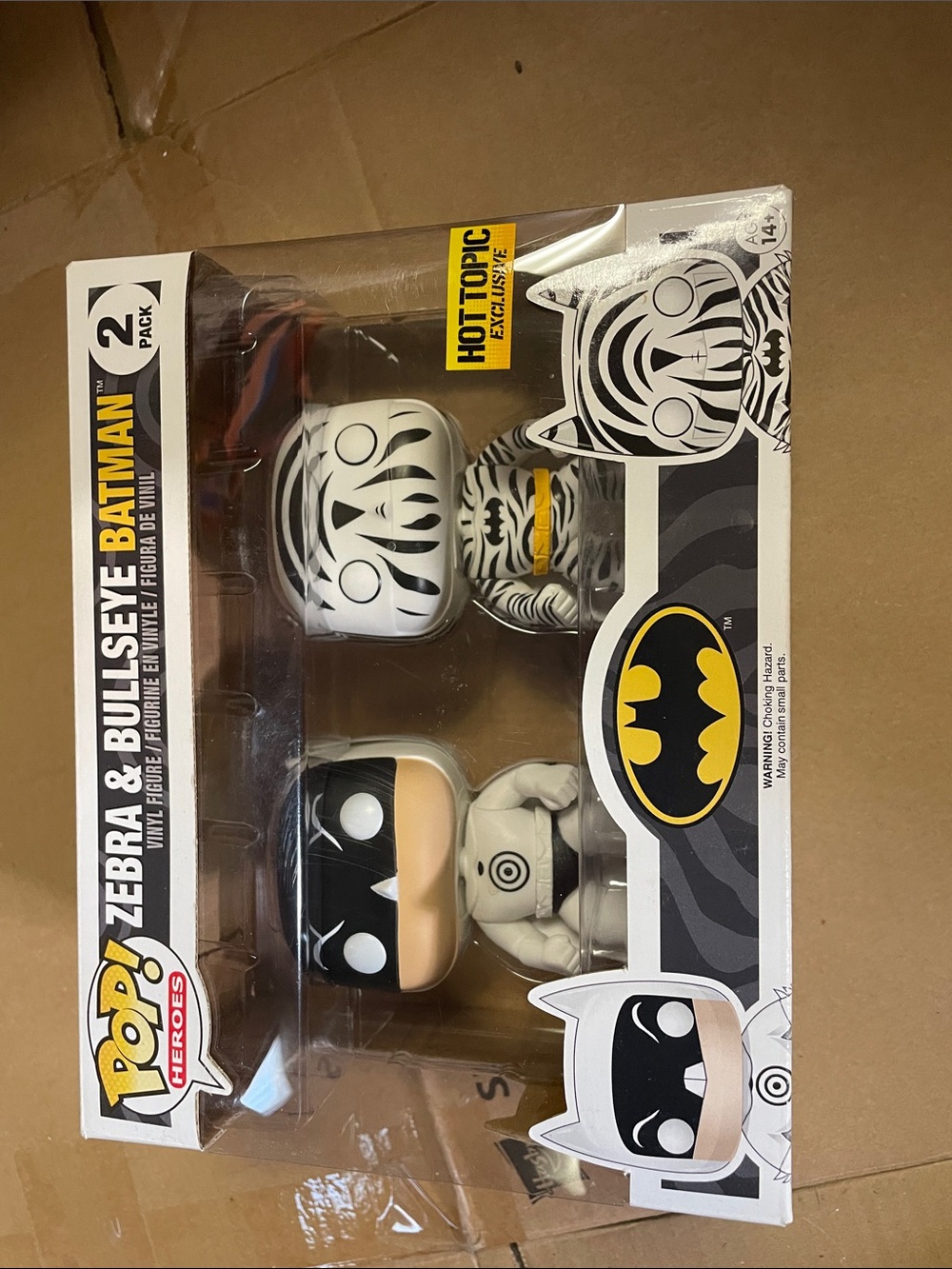 Funko Pop! Heroes Zebra & Bullseye Batman 2-Pack - Black, White, Yellow